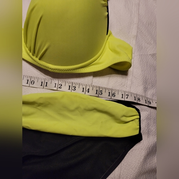 NWT EXTREME SEXY PUSH UP BIKINI NEON RUCHED DETAIL XL OR XXL SWIM SUIT BATHING - Picture 13 of 13